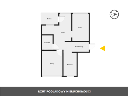 3-pokojowe mieszkanie w centrum 1,3 km od morza 