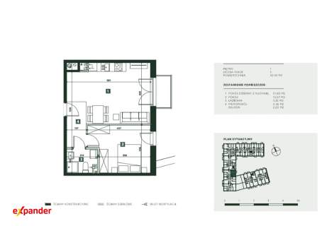 Mieszkanie idealne na start 42,35m2