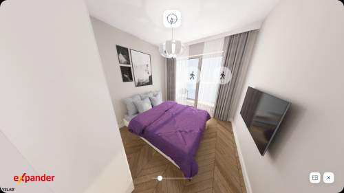 3 POKOJE 57,27 m2 JAR Z ANTRESOLĄ 2 BALKONY