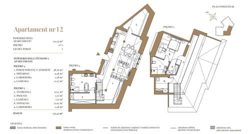 DWUPOZIOMOWY APARTAMENT - UL. WENECJA - 113,45 M2