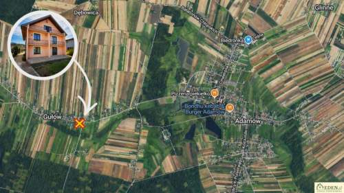 Dom 200 m2 budynki gospodarcze na działce 25 ara, Gułów k. Ad