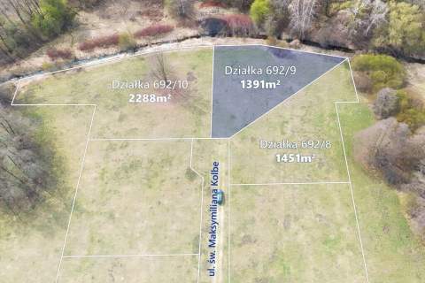 Działka budowlana 1391m2 z WZ, gm. Jaktorów