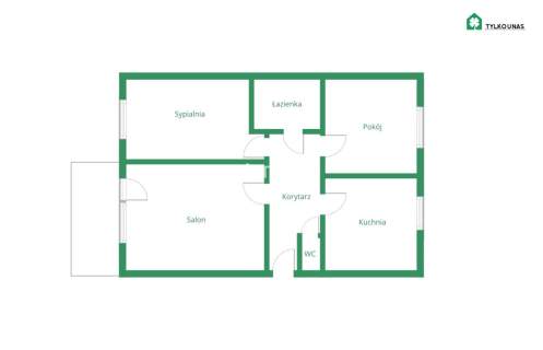 Zamknięty parking 3 pokoje Balkon