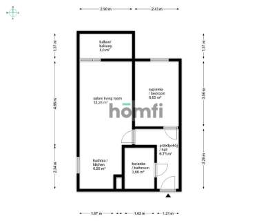 2 POKOJE BALKON KLIMATYZACJA PARKING
