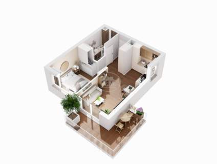 Komfortowe dwupokojowe mieszkanie Duży balkon