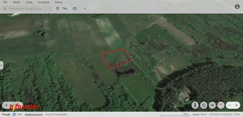 DZIAŁKA ROLNA BEZ WZ 3800 M2 OK. JEZIORA ŁĄKIE