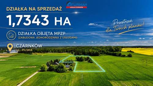 Działka budowlana na sprzedaż, 17343 m2, Czarnków