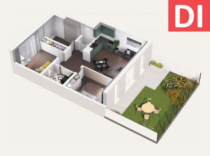 Apartament z ogródkiem 62,66 m2 ul. Sandomierska