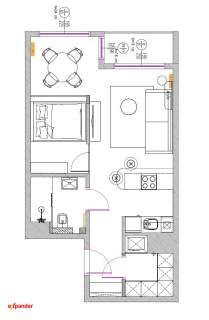 Apartament lux projekt gratis gotowy