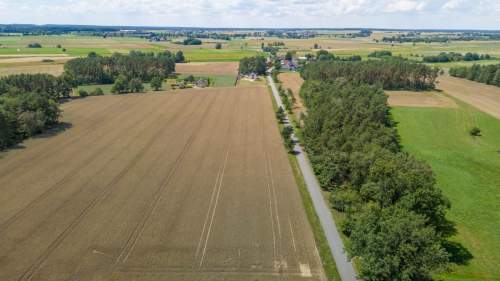 Działka Zborowskie GAZ Kanalizacja woda blisko las