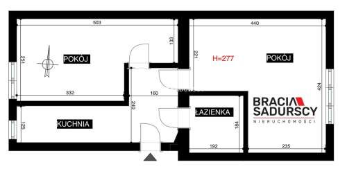 2 pokojowe, 40m2, Krowodrza ul. Galla