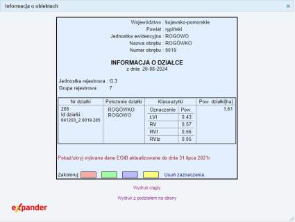 DZIAŁKA STARY KOBRZYNIEC 4,55 HA I ROGÓWKO 1,61 HA