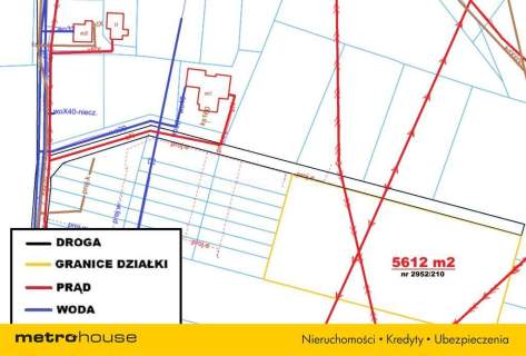Działka usługowo/produkcyjna - 5612 m - prostokąt