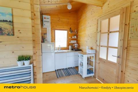 Nowy drewniany domek i 2000m2 działki budowlanej