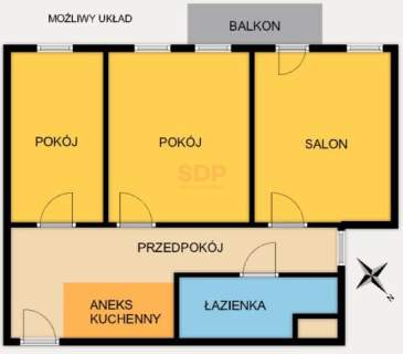 Przestronne 3-pokojowe mieszkanie w kamienicy Ołbin Blisko