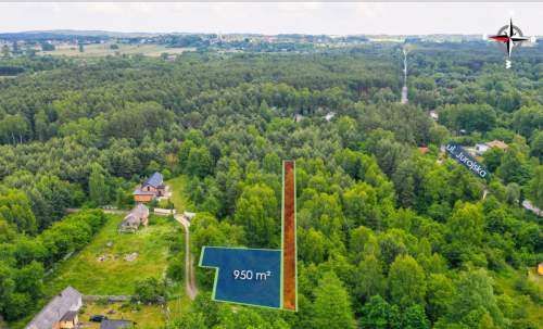 Działka budowlana w środku lasu 950m2
