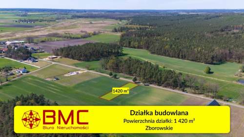 Działka budowlana Zborowskie 1420m2
