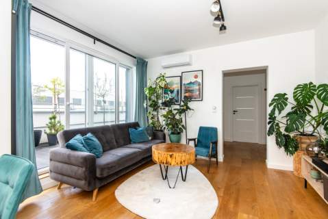 Apartament Modern Retro z dużym tarasemm Podolany