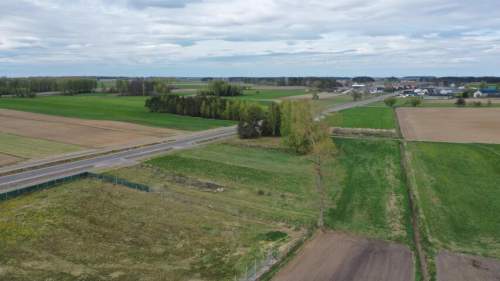 DZIAŁKA INWESTYCYJNA PRZY NOWEJ DRODZE WOJEWÓDZKIEJ BLISKO ŁOMŻY