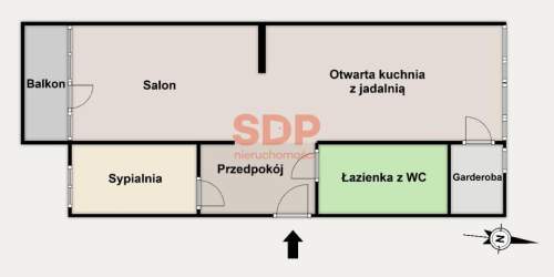 Idealne pod Airbnb 2 pokoje balkon ścisłe centrum gotowe do wejścia
