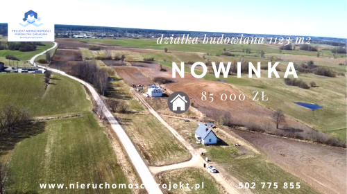 Na sprzedaż działka budowlana w Nowince woj. podlaskie