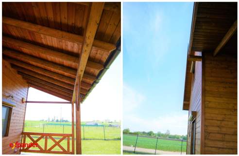 Domek całoroczny drewniany działka 912m2 Powidz ZAMIANA