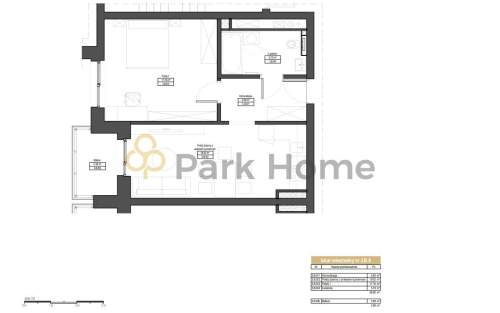 Nowoczesne mieszkanie 2 pokojowe 48,80m2