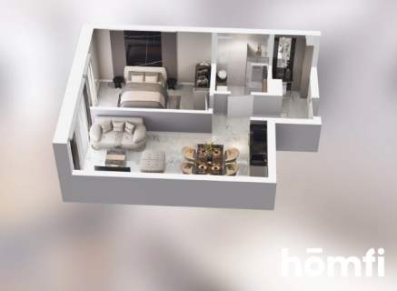 Funkcjonalnego mieszkania 40,74m2 -Łobzów