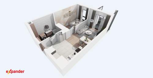 Klasyczne mieszkanie /39,5m2/2 pok. balkon.