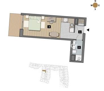 Dostępne mieszkania od 25m2 do 63m2. 