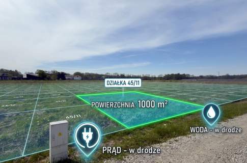 Działka budowlana 1000m Gajewniki Zduńska Wola