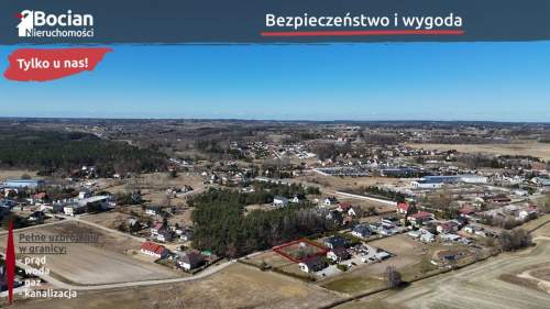 W pełni uzbrojona, ogrodzona działka pod lasem