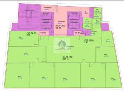 Wola lokal biurowy 348,50m2 do wynajęcia