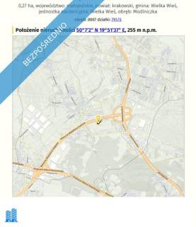 Działka usługowa w Modlniczce pod Krakowem