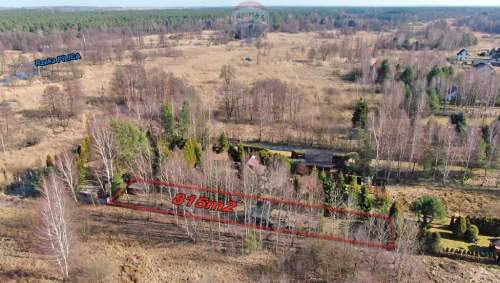 Działka rekreacyjna 815 m   Szyszki, blisko lasu