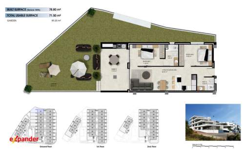 Apartament w Hiszpanii, 1,3km od morza