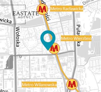 Metro, parking, nowoczesny biurowiec