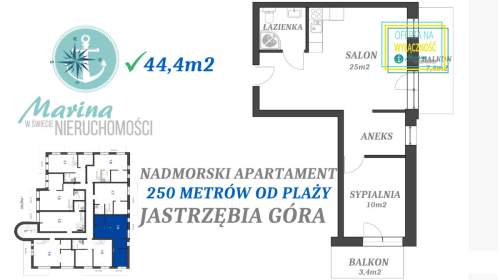 Nadmorski apartament 250 metrów od plaży