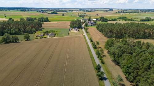 Działka Zborowskie gaz kanalizacja woda blisko las