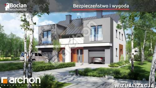 Nowoczesny bliźniak w stanie deweloperskim-Banino