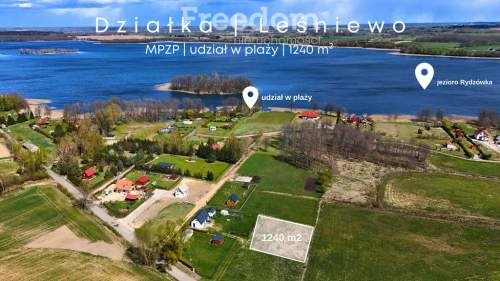 Działka z udziałem w plaży - LEŚNIEWO