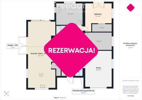 Nowoczesny dom parterowy z widokiem na horyzont