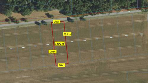 Zborowskie działka budowlana 1400m2
