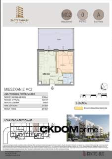 M02 37,19 m 2 pokoje parter balkon 27,18