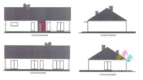 Dom parterowy- stan surowy otwarty, gotowy projekt