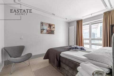 Apartament z panoramą centrum Warszawy