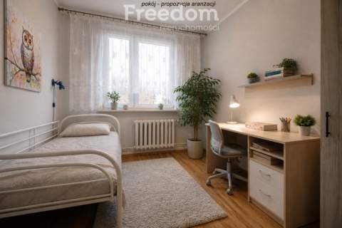 3 pokoje z potencjałem, osiedle Podleśne 61,28 m2