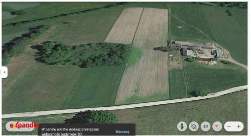 DUŻA DZIAŁKA ROLNA Z MOŻL. W.Z. 6283 M2
