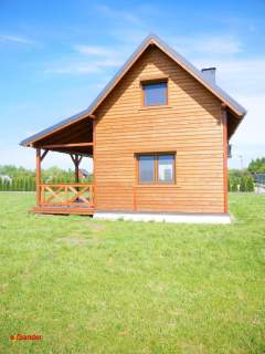Domek całoroczny drewniany działka 912m2 Powidz ZAMIANA