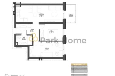 Mieszkanie 3 pokoje 60,87 m2 z balkonem